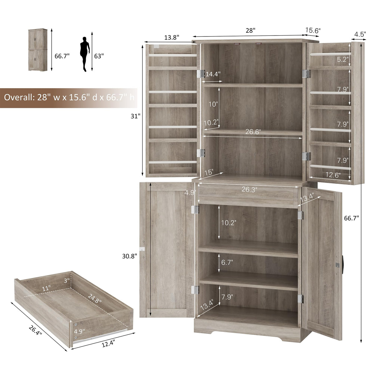 Kitchen Pantry Cabinet