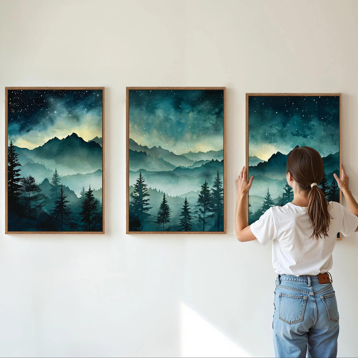 Misty Mountain Framed Canvas Wall Art
