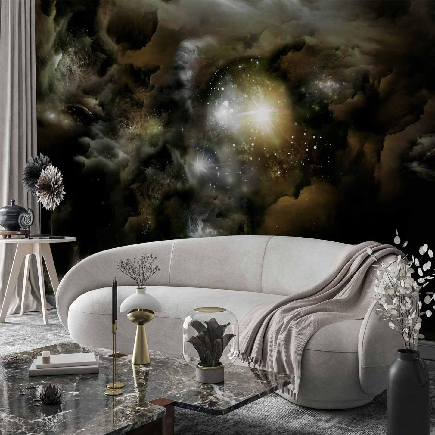 artgeist Wall Mural Cosmos Galaxy 193x138 in - XXL Peel and Stick Self-Adhesive Wallpaper Removable Large Sticker Foil Wall Decor Print Picture Image Design n-A-0027-a-b