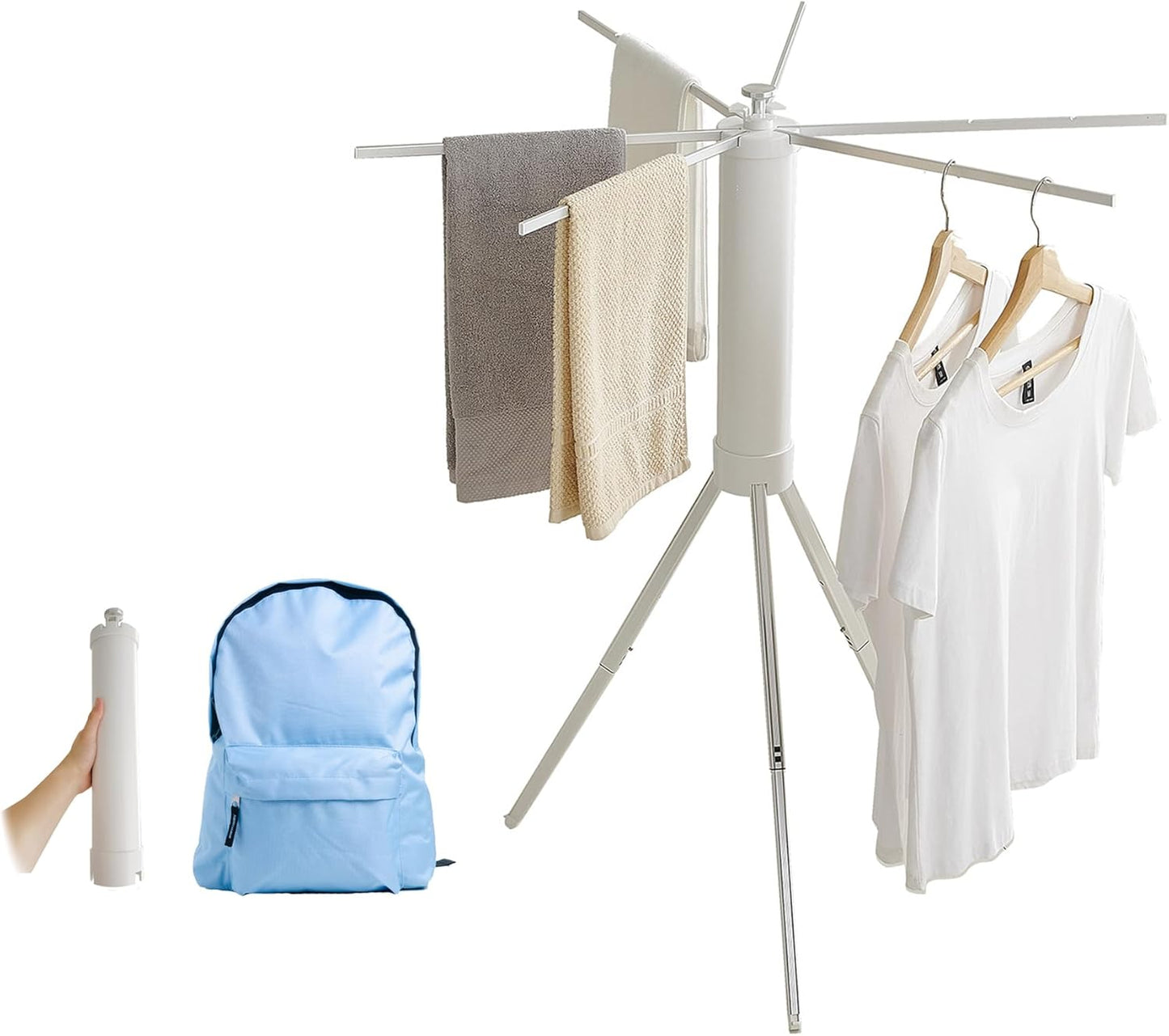 JOOM Clothes Drying Rack Portable Foldable - Drying Rack Clothing Space Saving,Collapsible Drying Rack for Laundry,Travel,Indoor,Outdoor. Folding Clothing Rack Home and Travell (Small Rack) - NestledHome