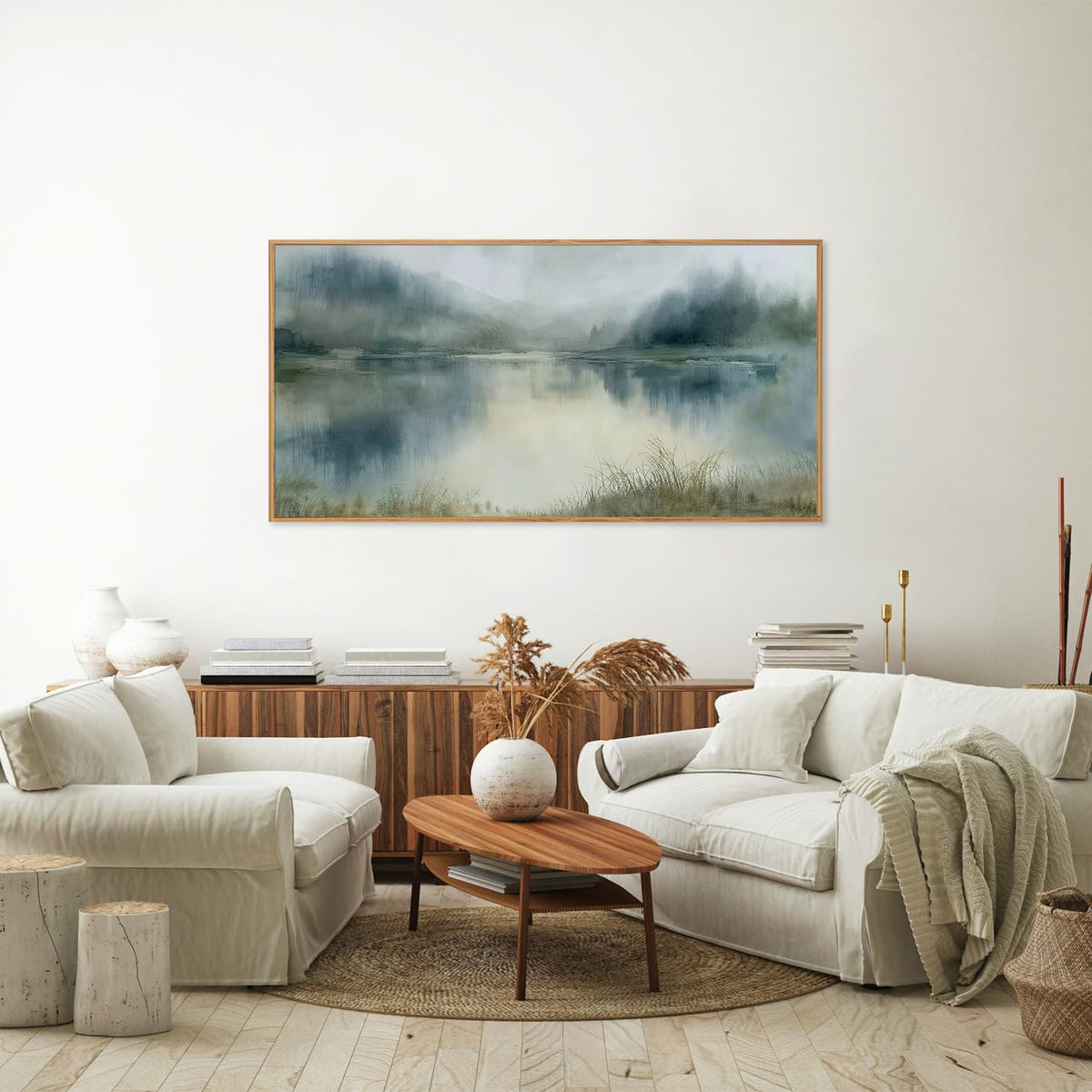 Abstract Nature Framed Canvas Wall Art