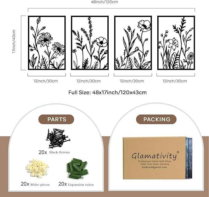 Glamativity Large 4 Pcs Colorful And Black Double-Sided Gold Leaf Metal Wall Art, 22.5 x 15.7'' Botanical Abstract Wall Décor Metal Leaf with Frame, 3D Textured Sculptures, Modern Wall Art With Ginkgo Biloba Design for Living Room Bedroom Bathroom Stud...