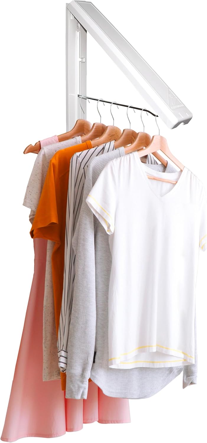 InstaHanger - Wall Mounted Drying Rack - The Original Collapsible Clothes Drying Rack and Storage - NestledHome