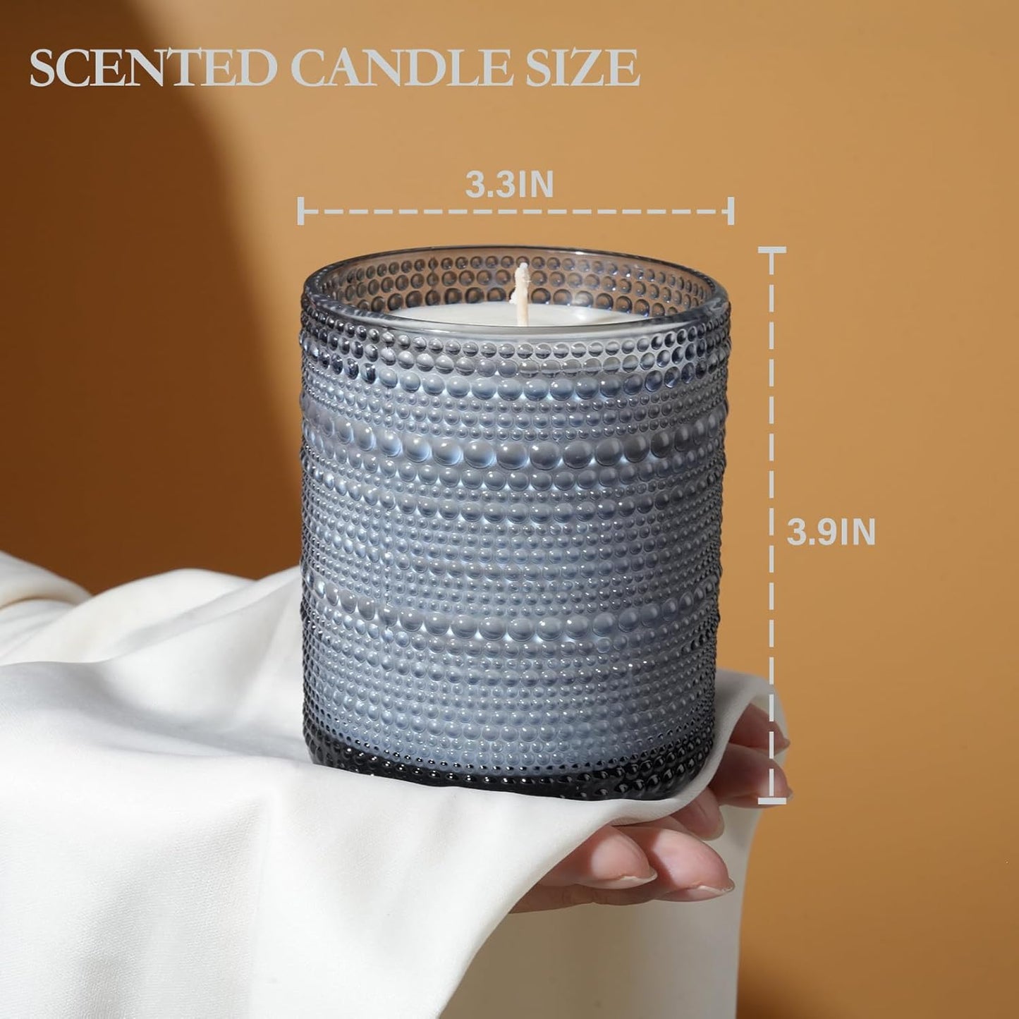 Mid Summer's Night Scented Candle with Lid, 60+ Hours Jar Candle Aromatherapy Candle for Home, Soy Wax Cotton Fiber Wicks, Giftable - NestledHome