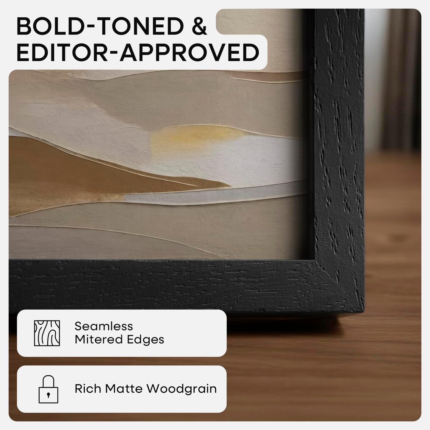 Homeforia 11x14 Picture Frame Black Wood, High End Oak 11x14 Poster Frames with Mat 8x10, 11 x 14 Wooden Frame Matted to 8 x 10 inch Photo, 14x11 Thin Hanging Frame, Tempered Glass, Wall Kit, Set of 1