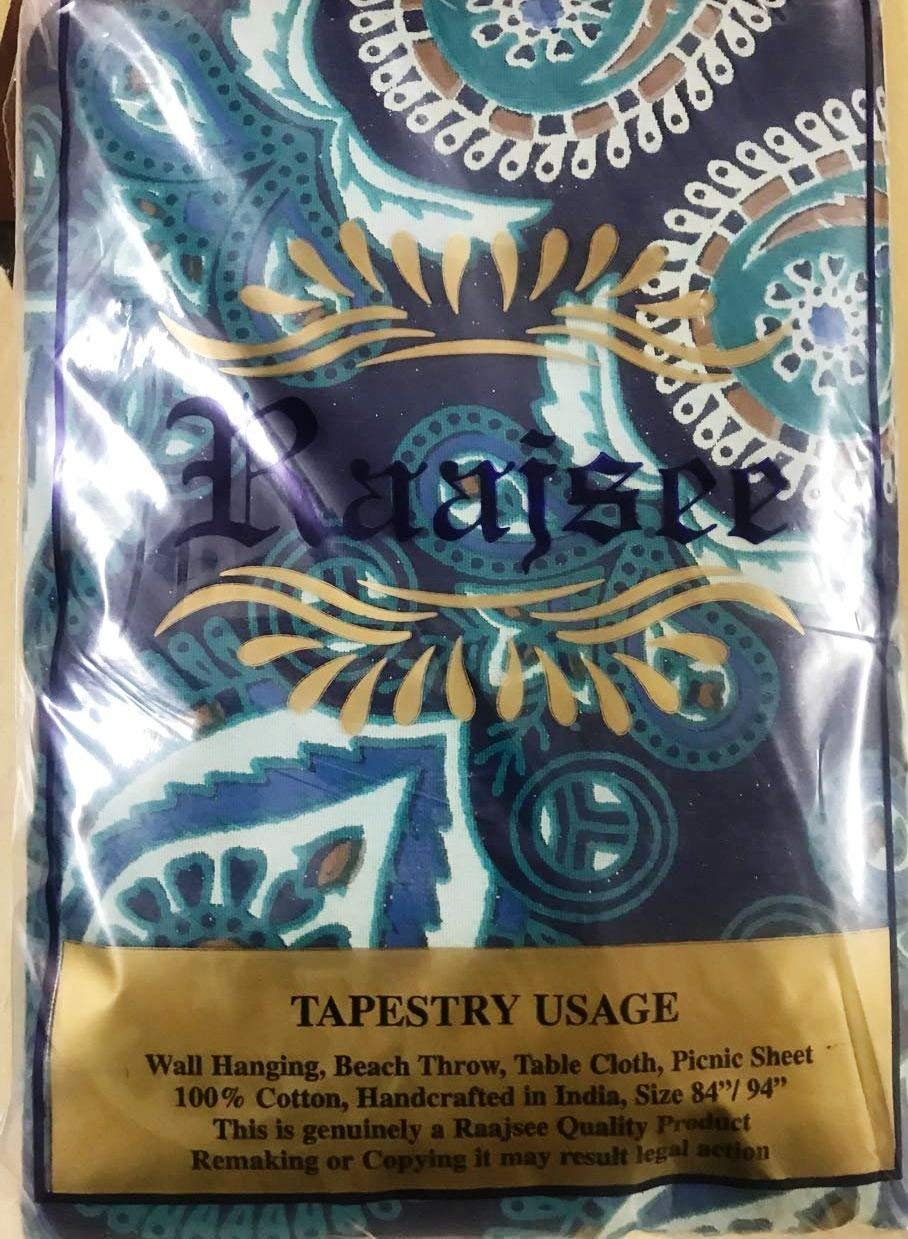 Rajsee Blue Mandala Tapestry for Bedroom