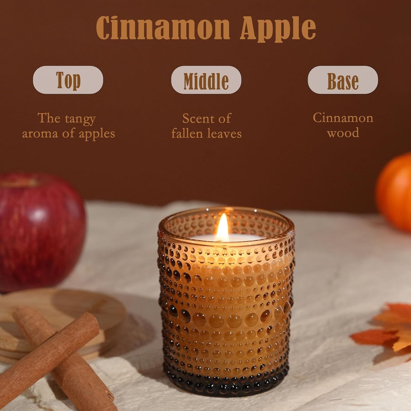 Scented Candles, Soy Scented Candle for Home Large Jar Candles, Over 25 Hours Christmas Candles Ideal Holiday Gift - NestledHome