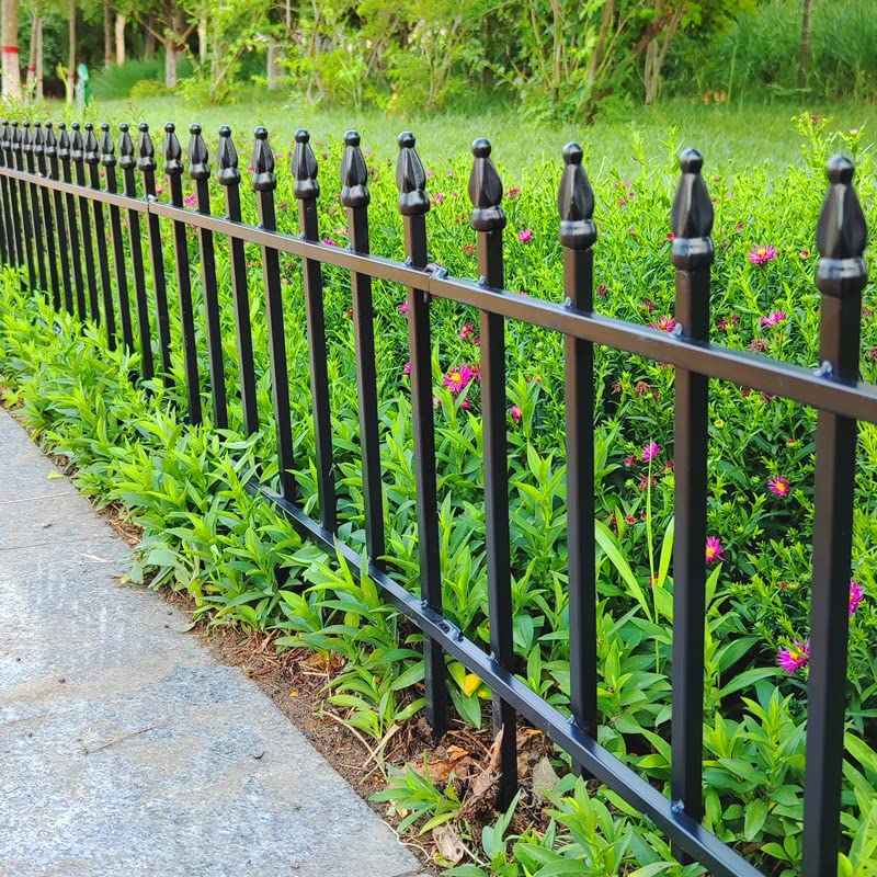 18"H x 22"W Decorative Metal Garden Border Fence (13.76 Sq Ft)