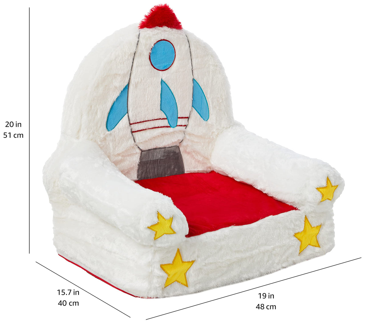 Children's Plush Toddler Chair for Bedroom