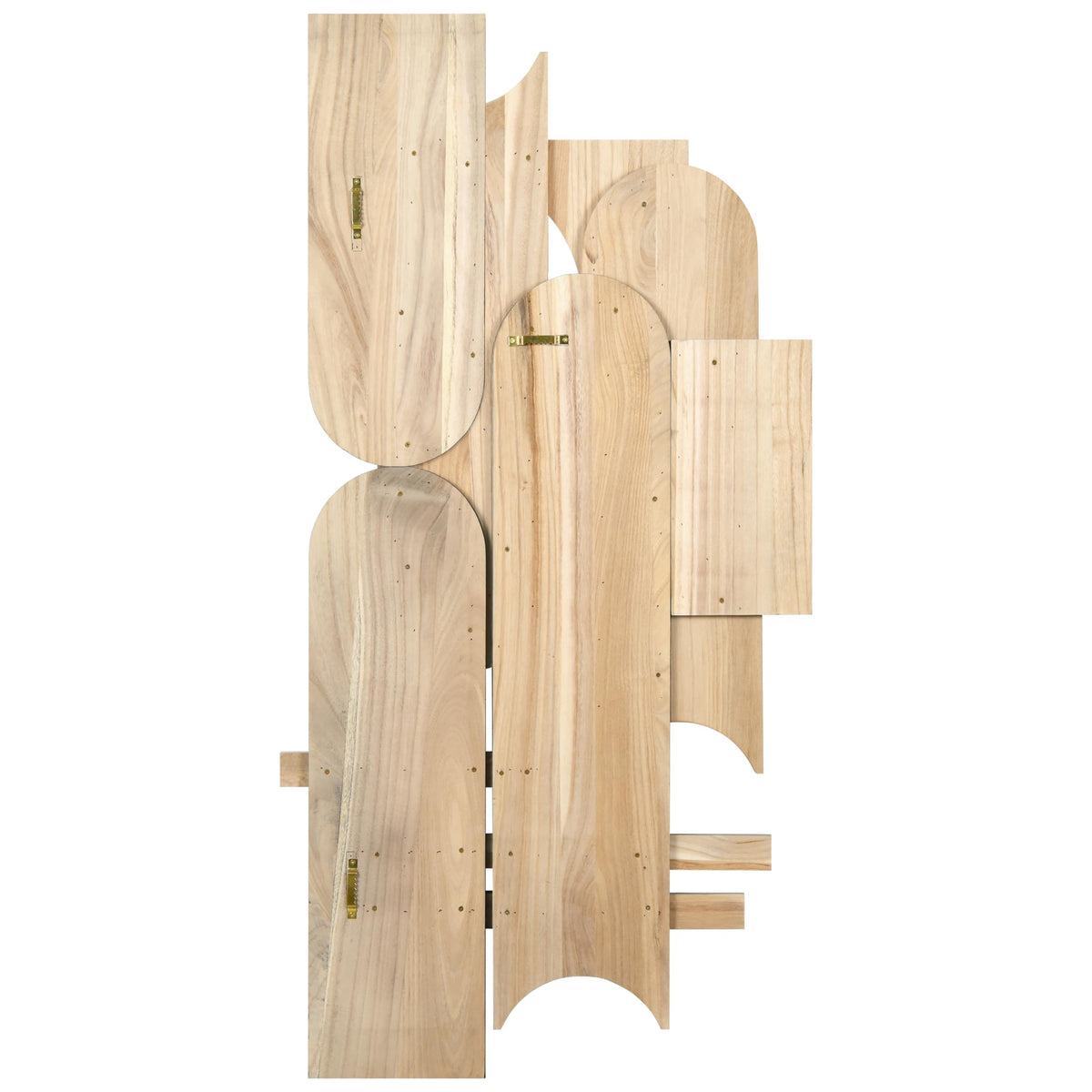 Honeyed Dusk I" Hand Made & Hand Finished Dimensional Wood Abstracts (13 Count)