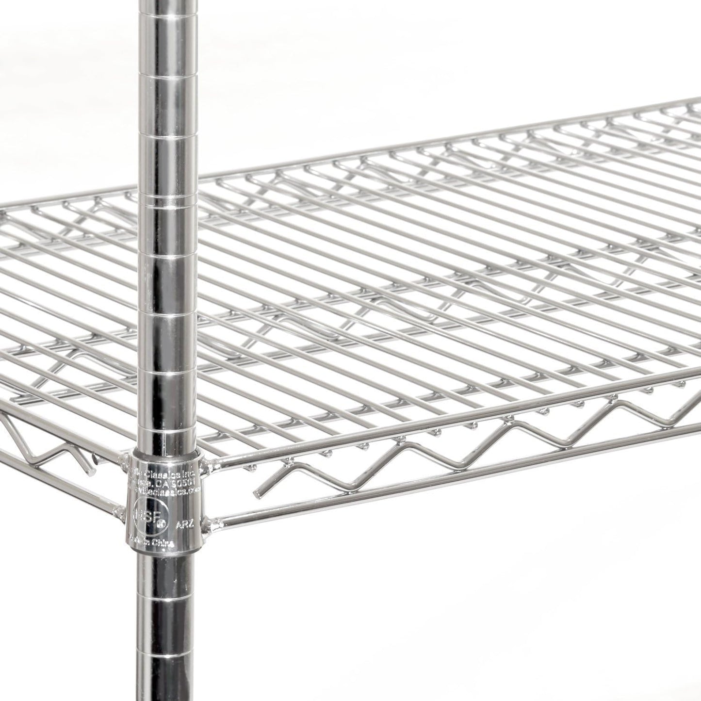 Seville Classics UltraDurable Heavy Duty NSF Solid Steel Wire Rack Storage Unit Organizer for Garage, Warehouse, Office, Restaurant, Classroom, Kitchen, 5-Tier Shelving, 60" W x 18" D - NestledHome