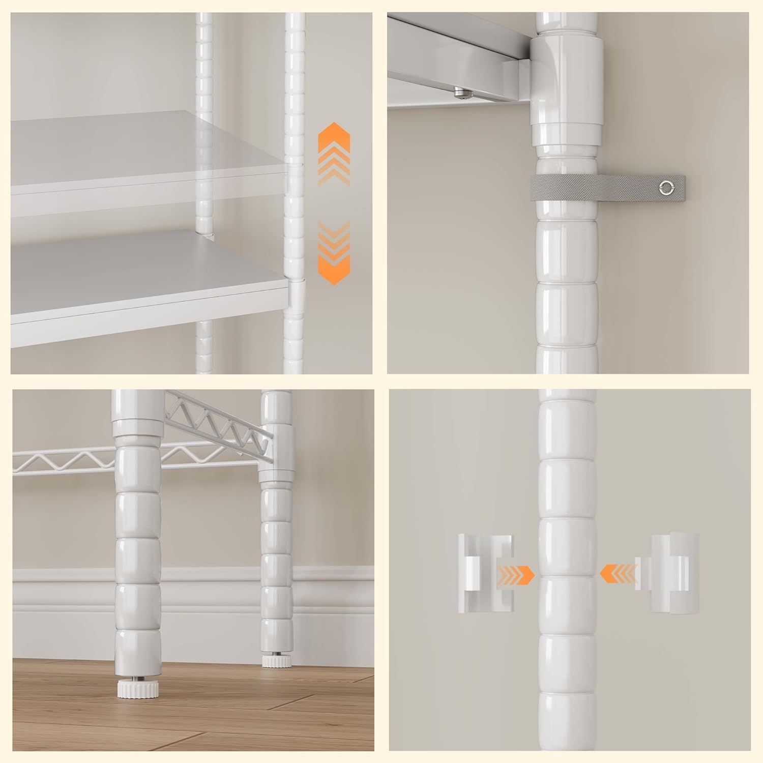 Double Row Over Washer and Dryer Storage Shelves, Laundry Room Organization and Storage, Heavy Duty Laundry Room Shelves, with Adjustable Height, 5-Tier - NestledHome