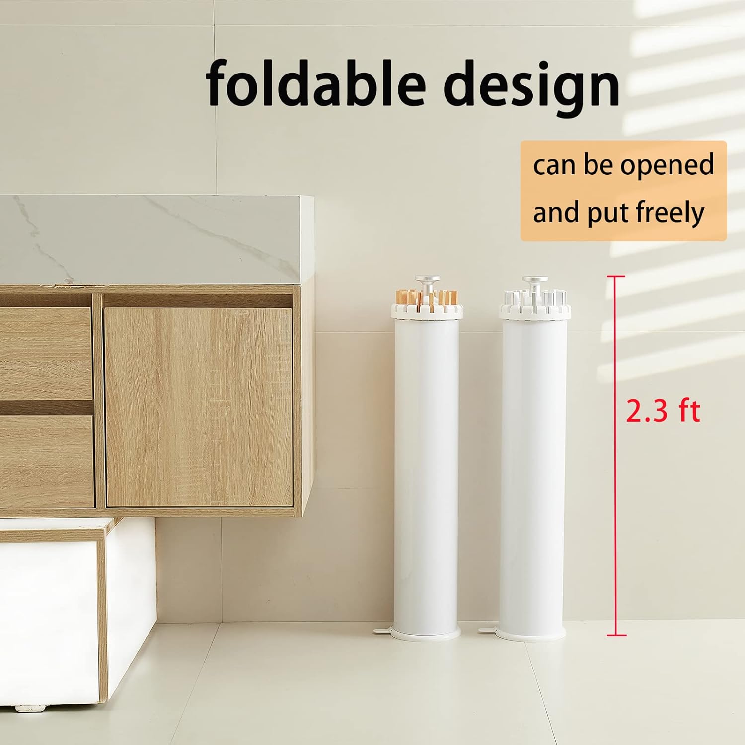 JOOM Tripod Clothes Drying Rack, Garment Rack Portable and Foldable Space Saving Laundry Drying Rack - Drying Rack Clothing Floor Folding Balcony Bedroom Household Wooden - NestledHome