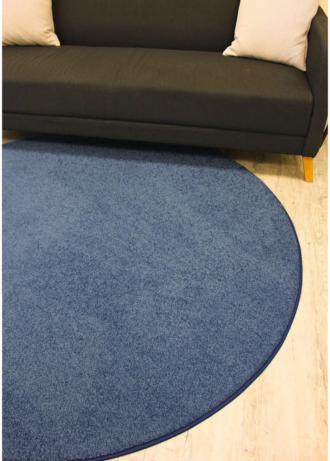 KOECKRITZ Soft and Colorful Kids Classroom Area Rugs (Passes Flammability Pill Test) Many Sizes and Bright Colors to Select from (7' x 7', Navy) - NestledHome