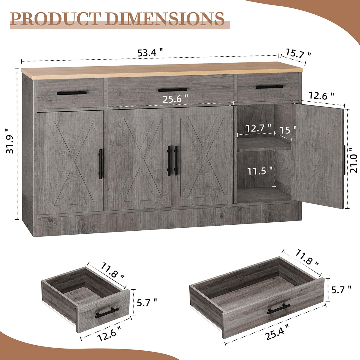 Buffet Cabinet with Storage