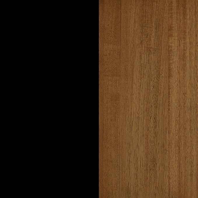 Nathan James Harper Modern Nightstand Side Accent or End Table with Storage Drawer, Set of 2, Black/Brown