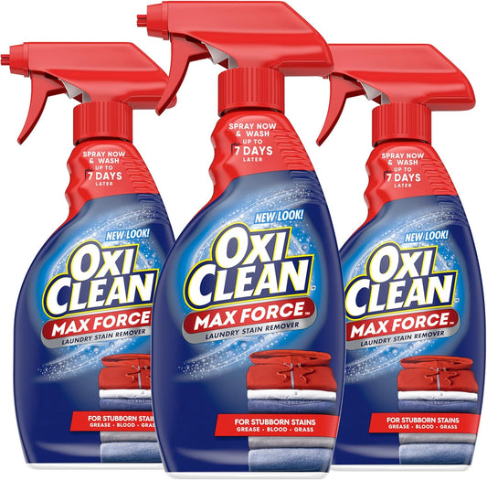 OxiClean Max Force Laundry Stain Remover Spray, 12 Fl. Oz, 3-Pack - NestledHome