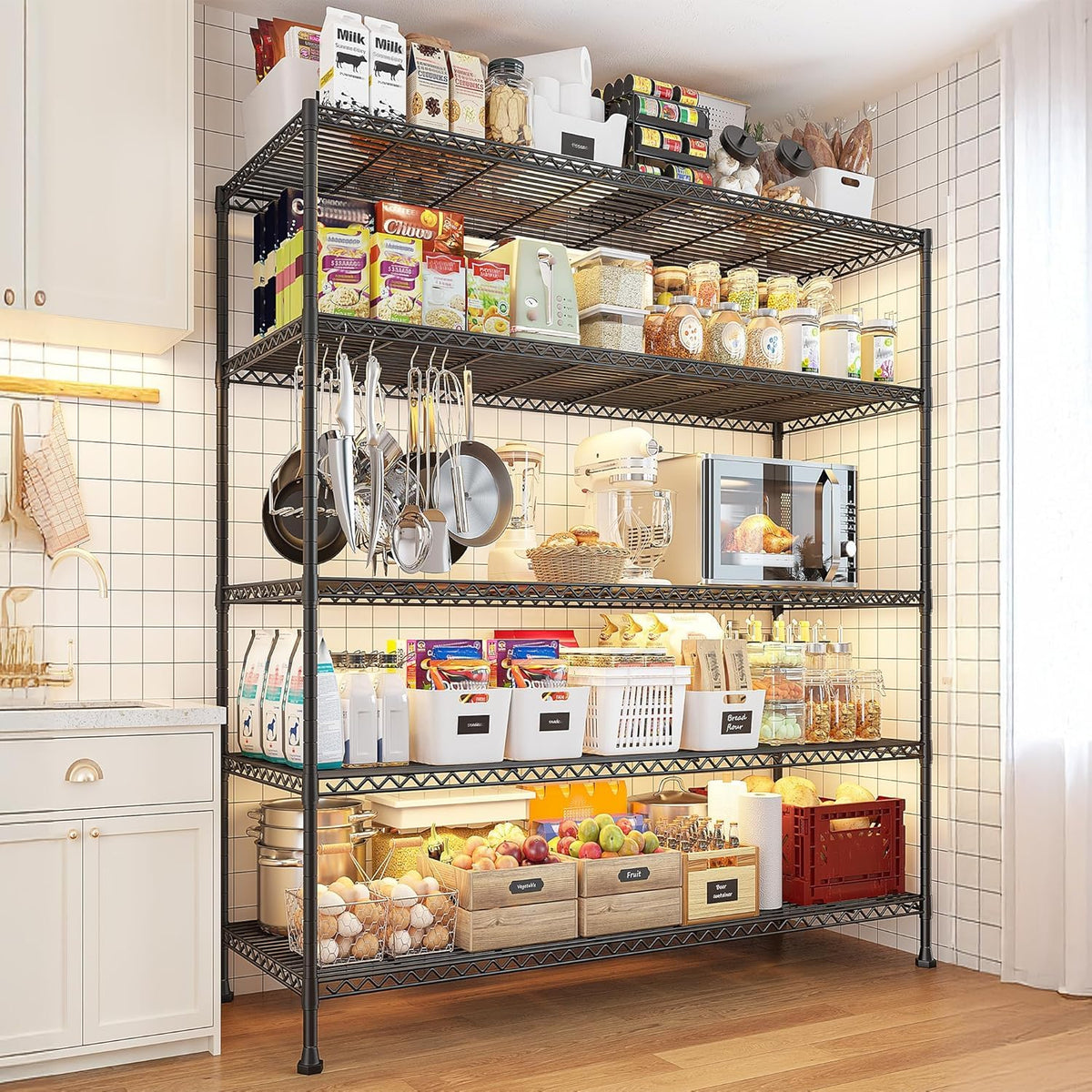 Heavy Duty 5 Tier Storage Shelves (2 Count)