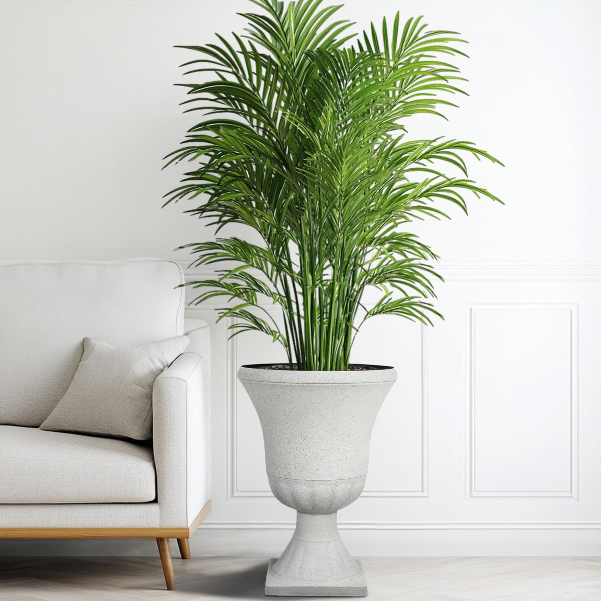 Autodaya 22" Large Urn Outdoor Planters Set of 2 (2 Count)
