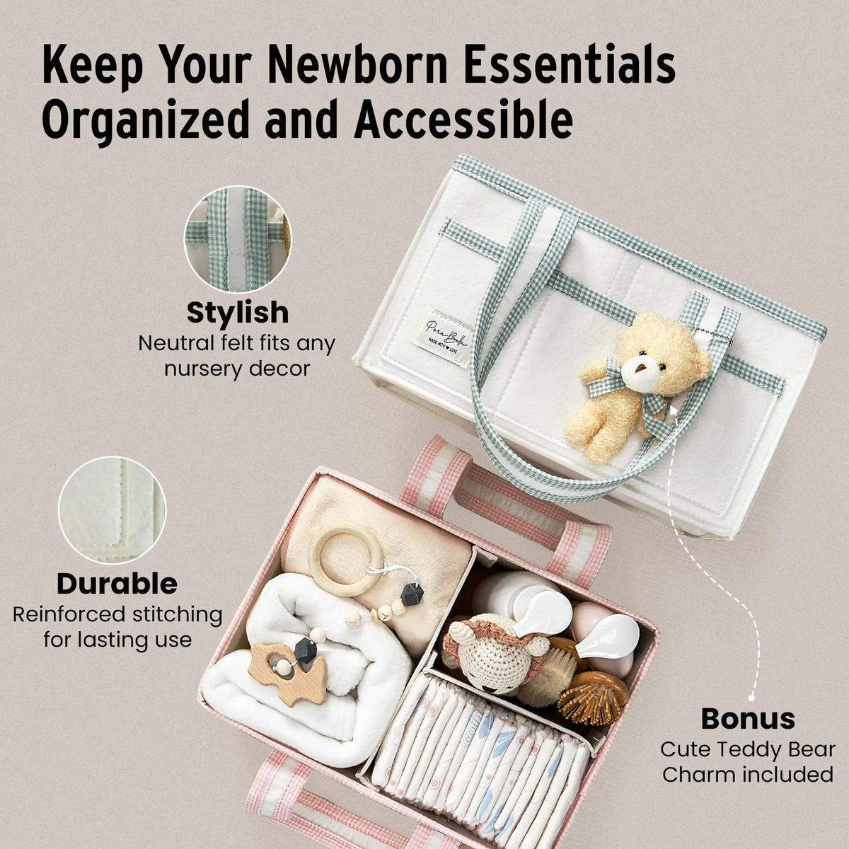Baby Diaper Caddy Organizer