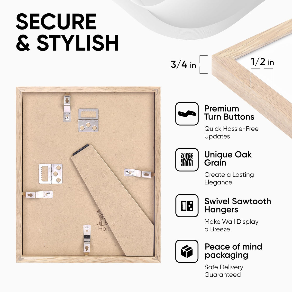 12x8 Picture Frame Wood