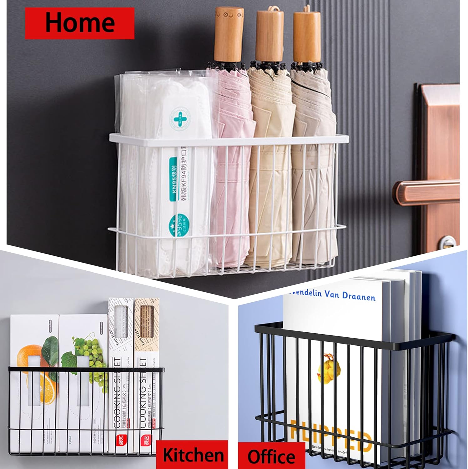 Magnetic Basket Fridge Lint Bin Dryer Ball Holder Laundry Room Organization Home Storage for Class Office School - NestledHome