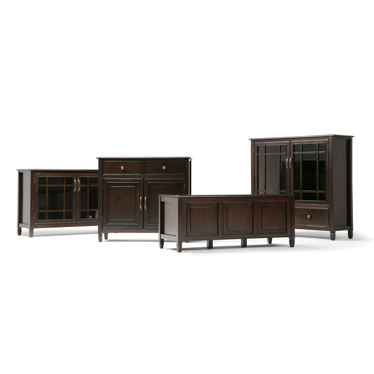 Connaught 51" Wide Solid Wood Storage Cabinet in White