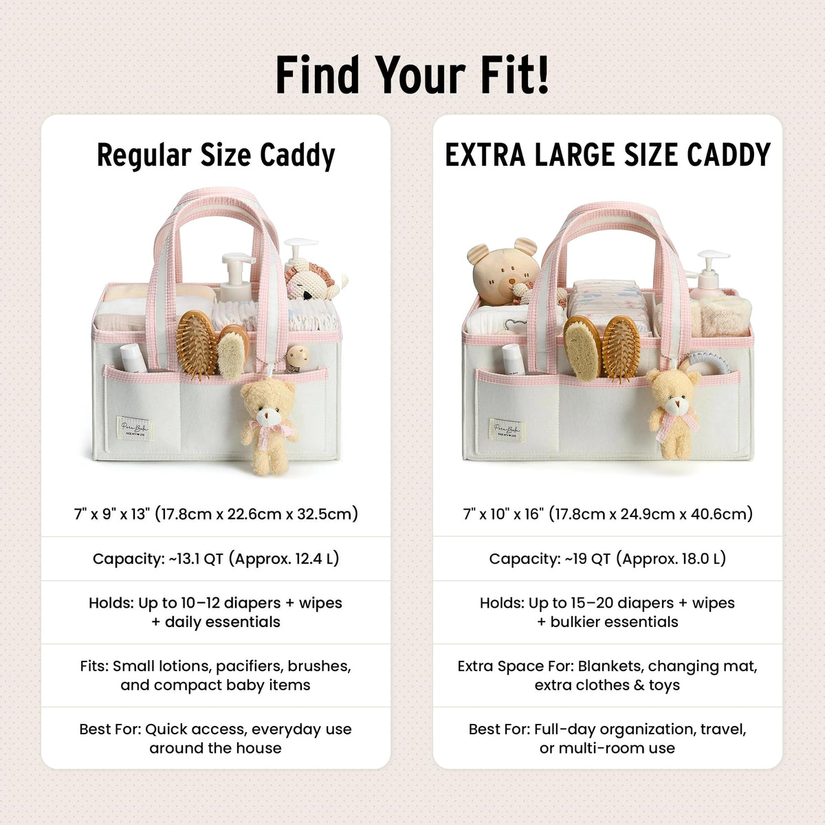 Baby Diaper Caddy Organizer
