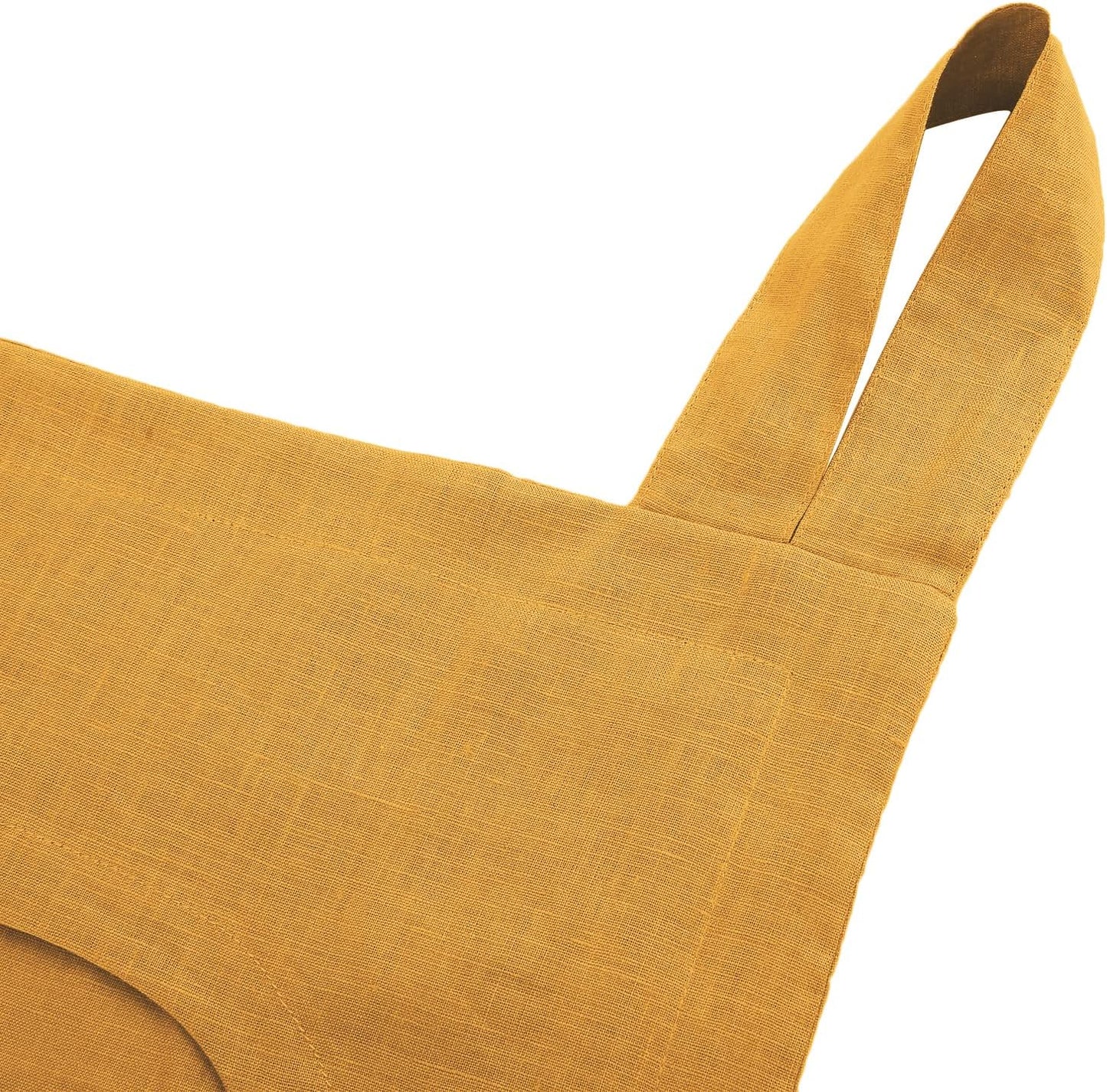 Amazhiyu 100% Linen Door Hanging Laundry Hamper Bag, 19x27 Inches Yellow - NestledHome