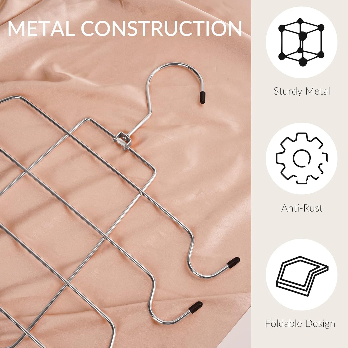 ZEDODIER Tank Top Hanger, Space Saving Bra Hamgers, Non-Slip Hanging Sport Bras Holder, Closet Organizers and Storage for Camisoles Tank Tops Bras Ties Swimsuits Strappy Dress, Silver - NestledHome