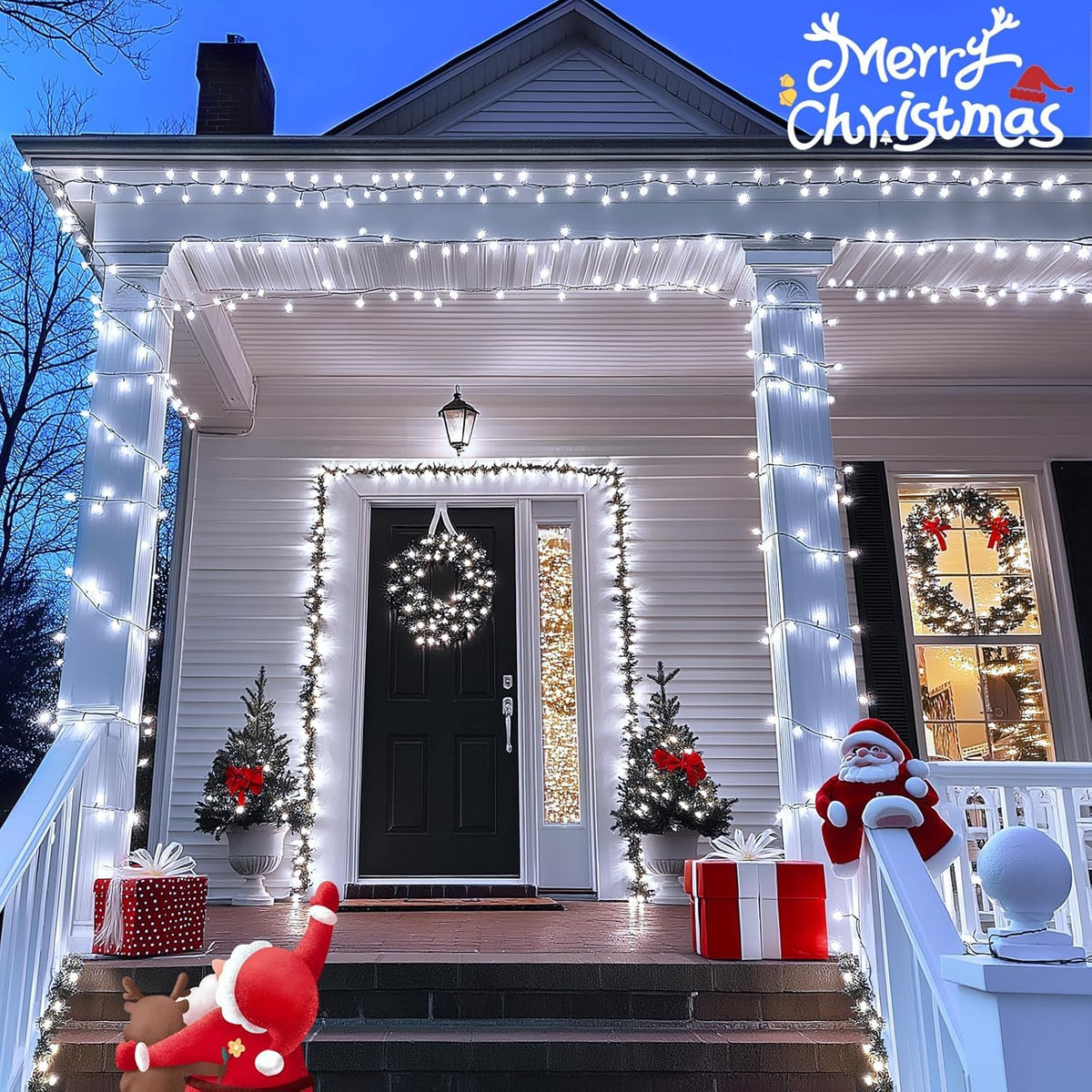 200 LED White Christmas Lights Outdoor (76.2 Foot)