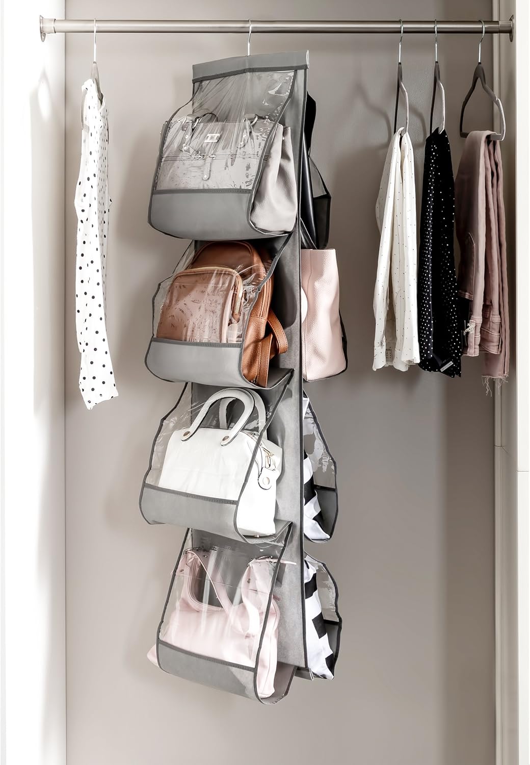 SNSLXH Closet Clear Handbag Organizer - NestledHome