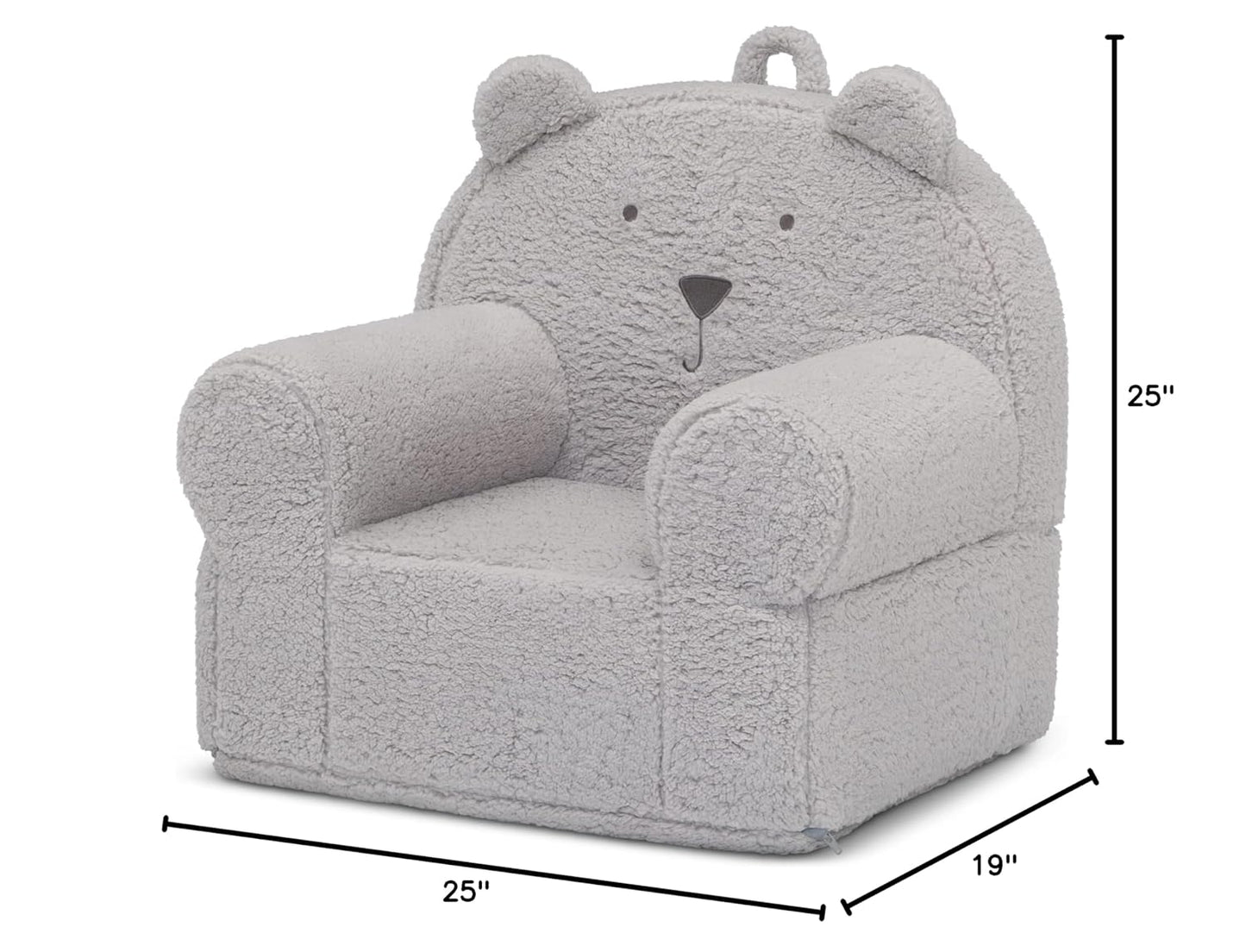 GAP babyGap Sherpa Bear Chair - Greenguard Gold Certified, Grey