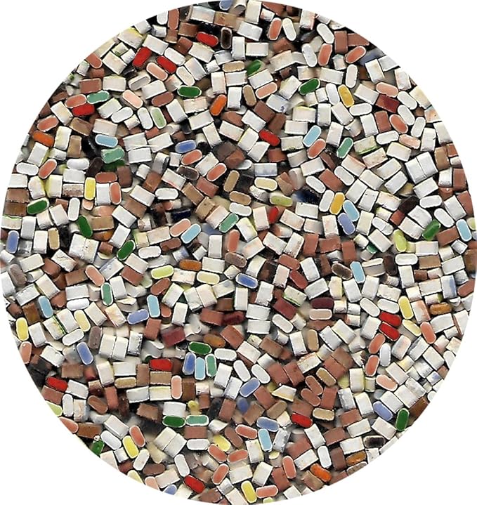 Mosaic-Minis, 1000 Pieces, Micro 5x2x3mm, 20 Colors, MXAL