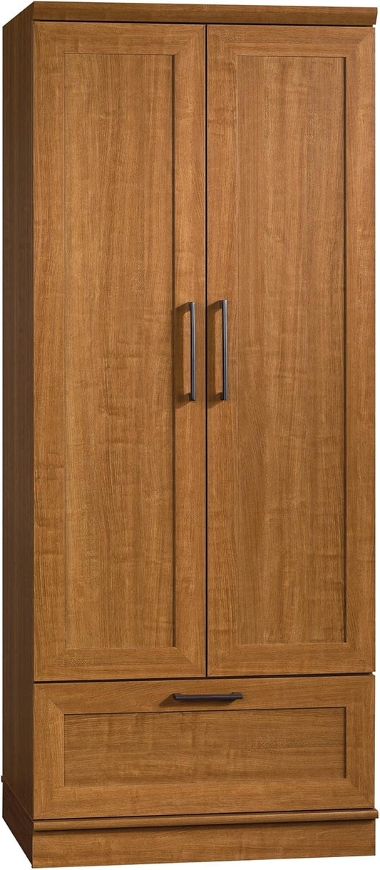 Sauder 411802 HomePlus Wardrobe/Storage Cabinet, L: 28.98" x W: 20.95" x H: 71.18", Sienna Oak finish