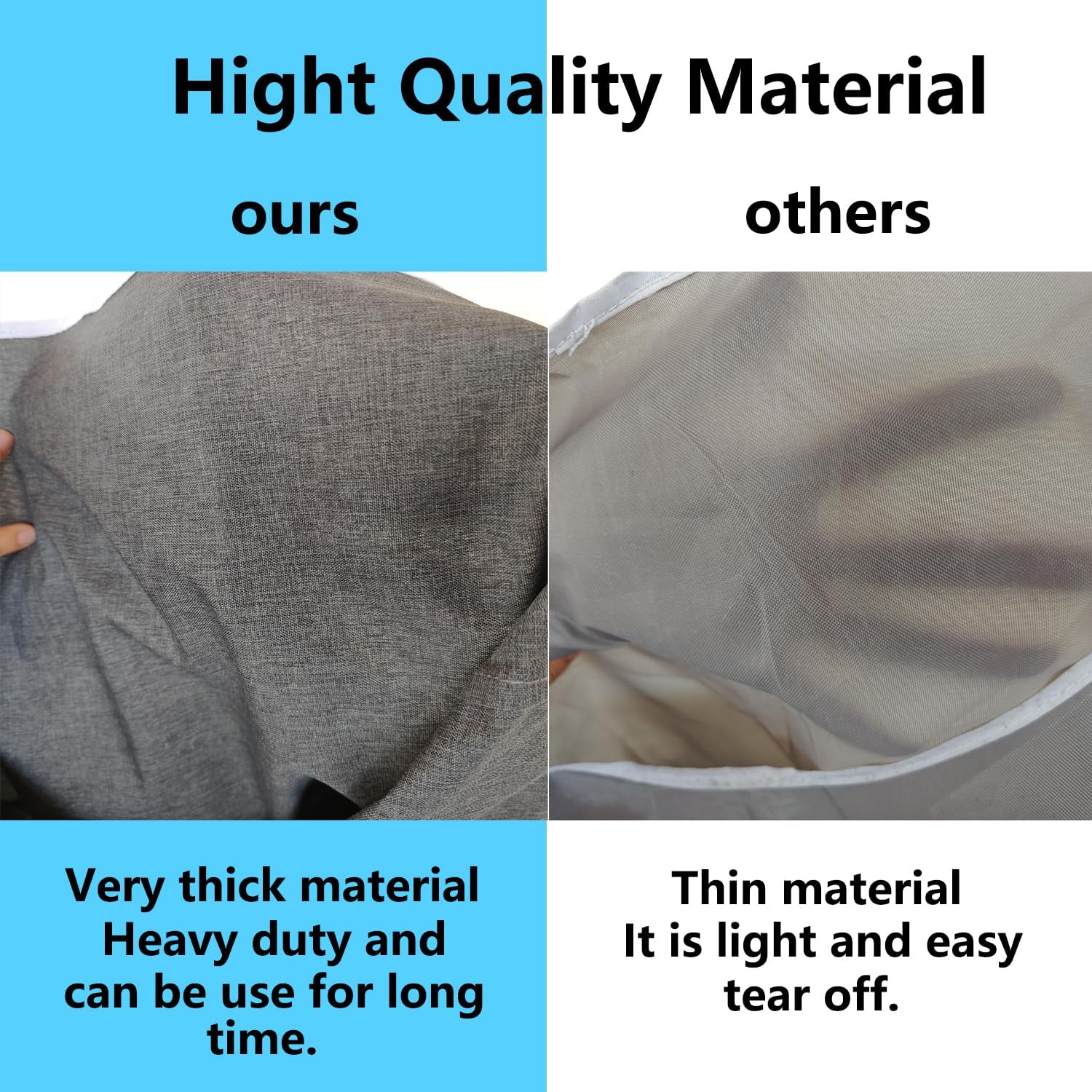 XL Large Hanging Laundry Bag with Hanging Hooks, Over the Door Laundry Bag and Hanging Laundry Hamper with Zipper, Hanging Storage Bag for Laundry, Toys, Towels, 36x 22 Inch,Grey. - NestledHome