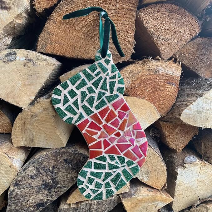Youway Style Iridescent Glass Mosaic Tiles for Crafts Bulk,200g Red Broken Mosaic Glass Pieces for Garden Crafts Kits,DIY Mosaic Art Decor