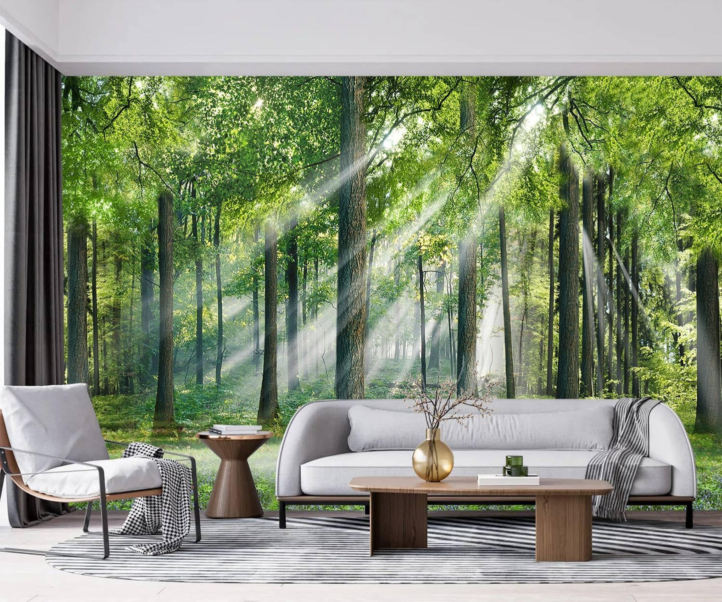 -Sunshine Forest Living Room Wallpaper XT24 M 140" x 91"