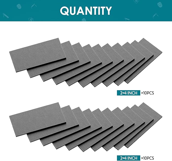 bestarc Welding Coupons, 2×4" Mild Steel Welding Kit, 11 Gauge Welding Plate DIY Cuboid, Welding Practice for MIG TIG Gas Arc Stick and Wirefeed (20 PCS)
