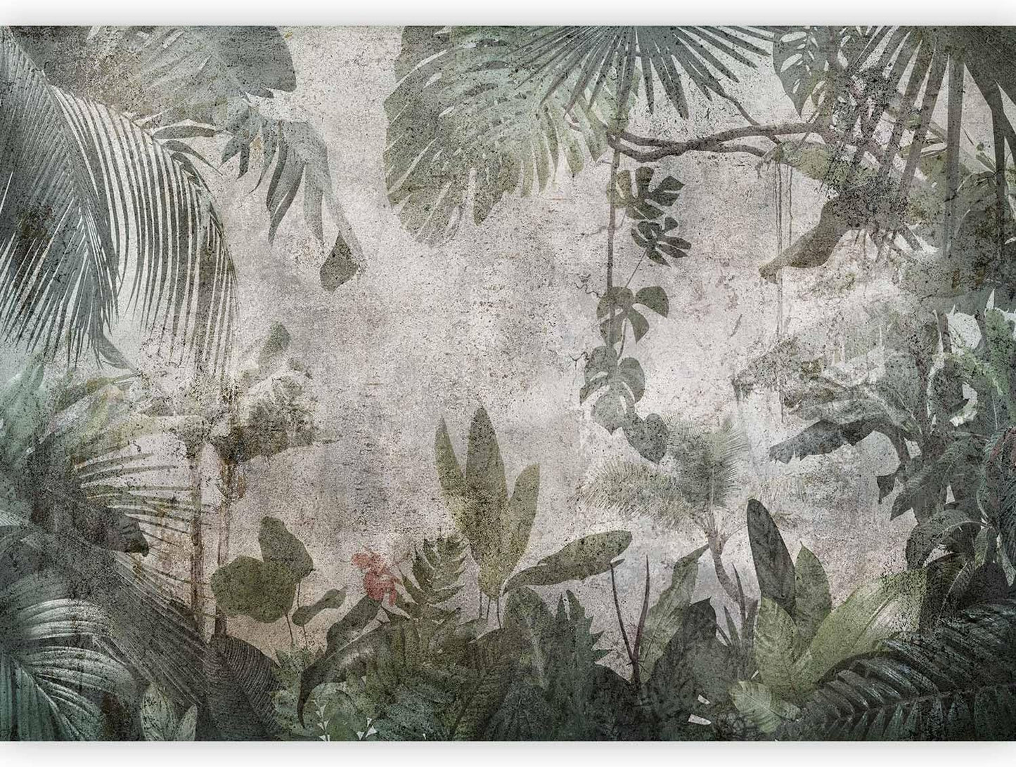 artgeist Premium Wall Mural Tropical Leaves 177x124 in - XXL Non-Woven Wallpaper Fleece Wall Decor Photo Print Picture Image Design Landscape Jungle Nature Monstera Palm Leaves b-C-0821-a-a