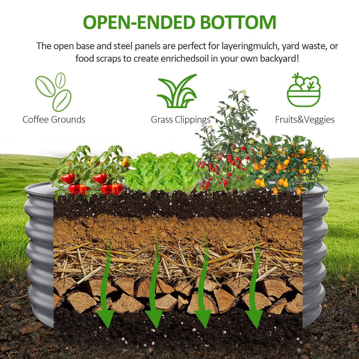 Galvanized Raised Garden Bed