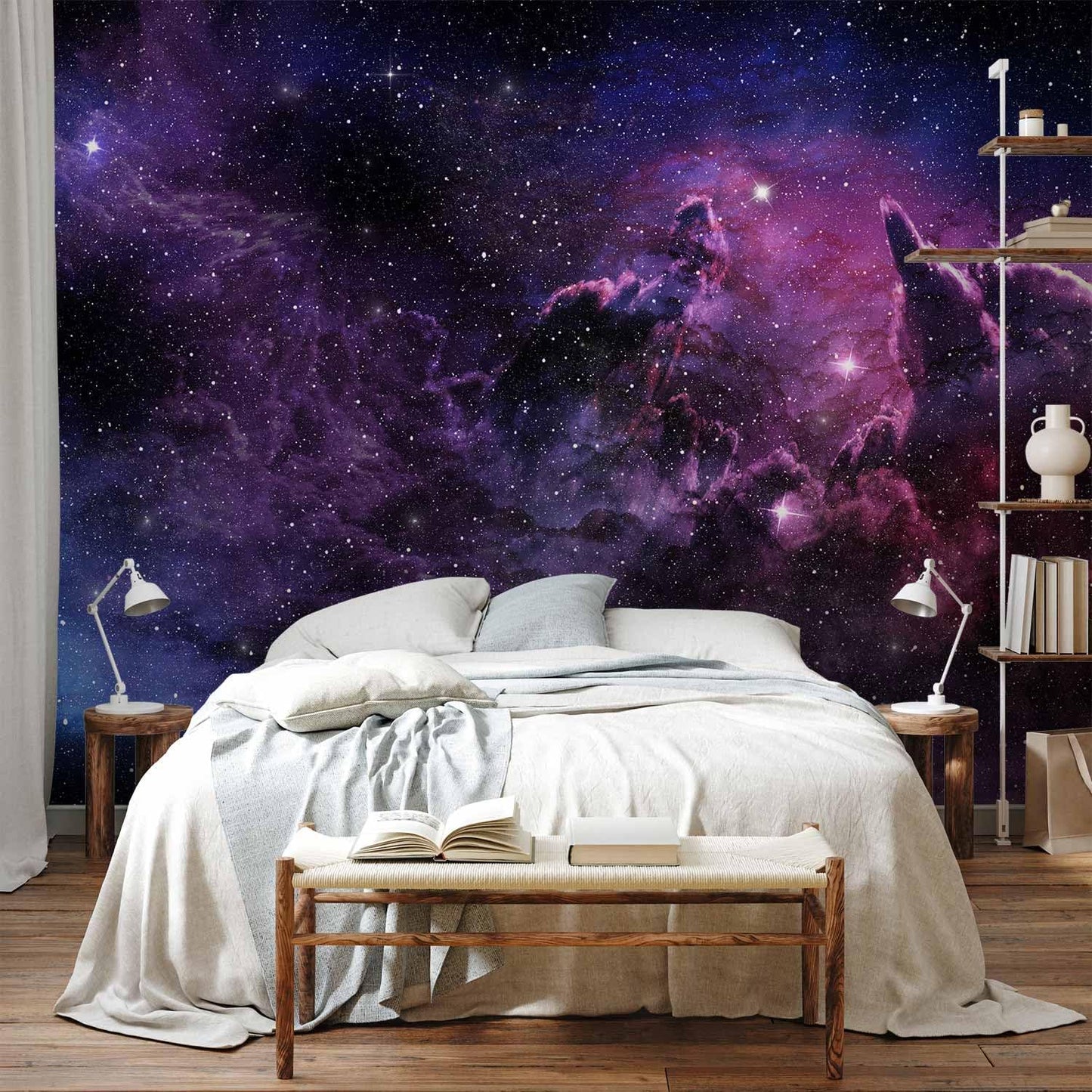 artgeist Wall Mural Cosmos Galaxy 79x55 in - XXL Non-Woven Wallpaper Fleece Wall Decor Photo Print Picture Image Design Home a-C-0022-a-a