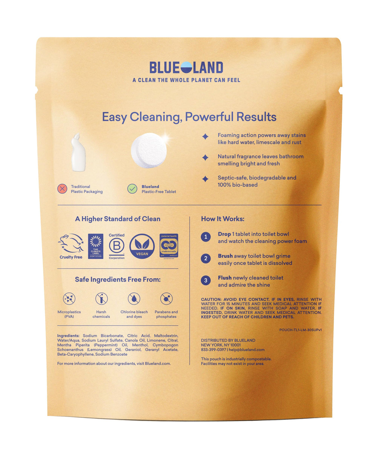 100% Plastic Free Toilet Bowl Cleaner Tablets (28 Count)