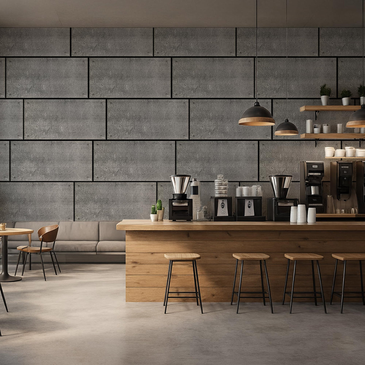 3D Concrete Look Wall Panels