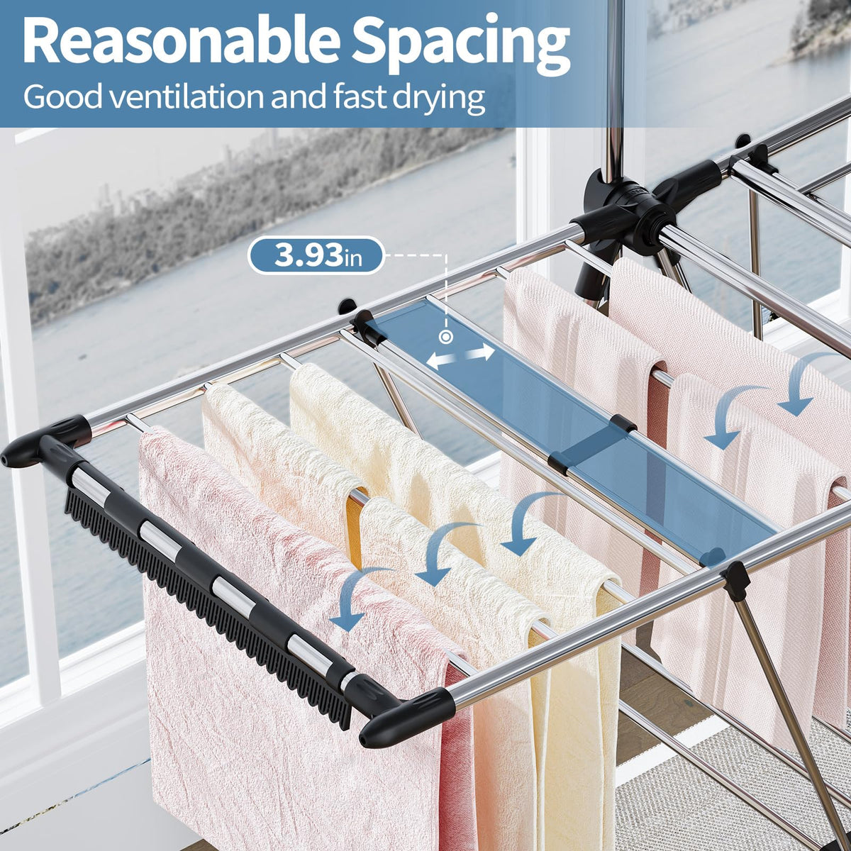 Clothes Drying Rack with High Hanger