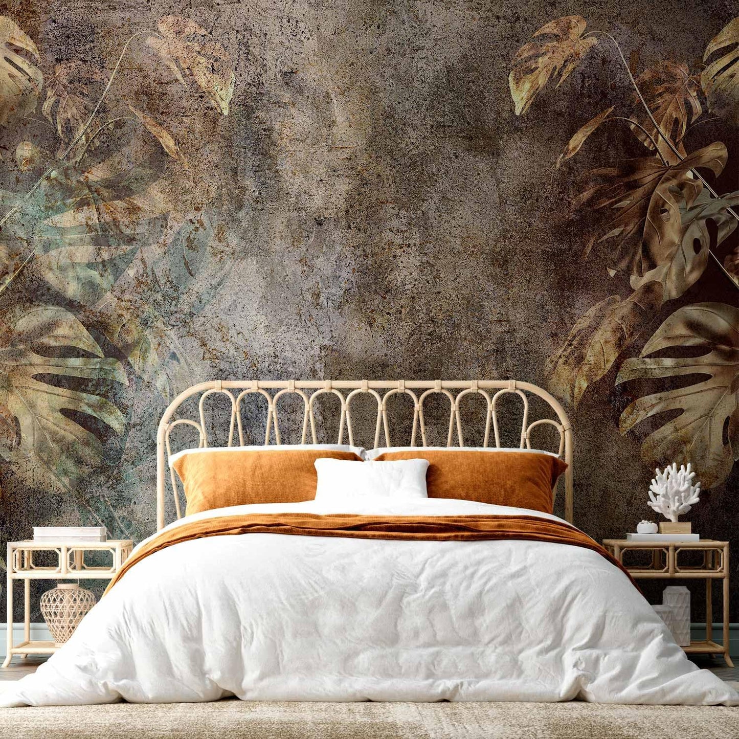 artgeist Wall Mural Monstera 116x83 in - XXL Peel and Stick Self-Adhesive Wallpaper Removable Large Sticker Foil Wall Decor Print Picture Design Nature Botanical Abstract Plants b-C-0859-a-a