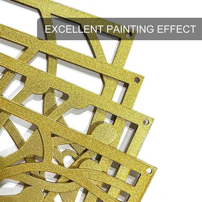 Glamativity 4 Pack Gold Wall Art Decor, Minimalist Single Line Real Metal Wall Art, Woman's Body Shape Abstract Wall Art (Gold Classic Style, 17 x 11.8'')