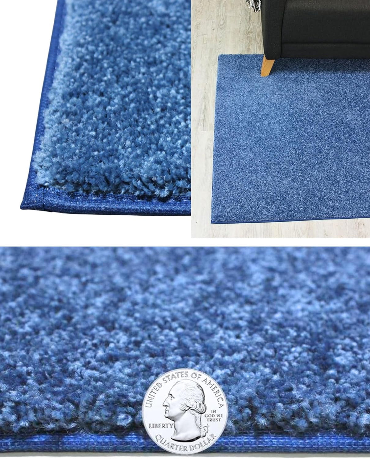 KOECKRITZ Soft and Colorful Kids Classroom Area Rugs (Passes Flammability Pill Test) Many Sizes and Bright Colors to Select from (9' Round, Royal) - NestledHome