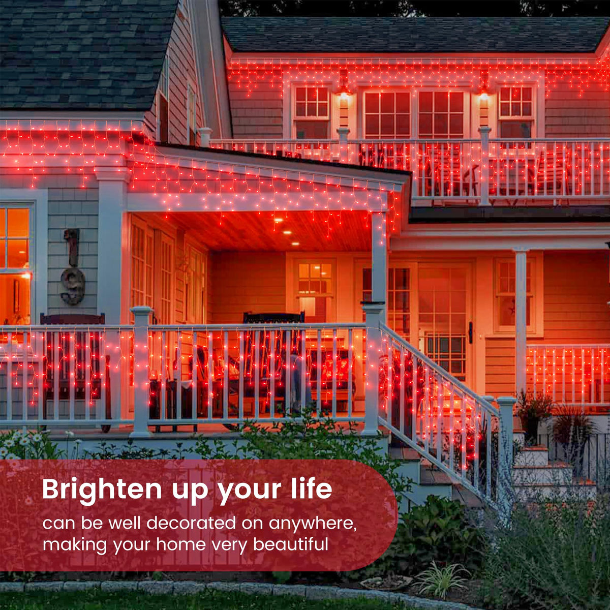 Red Icicle Lights