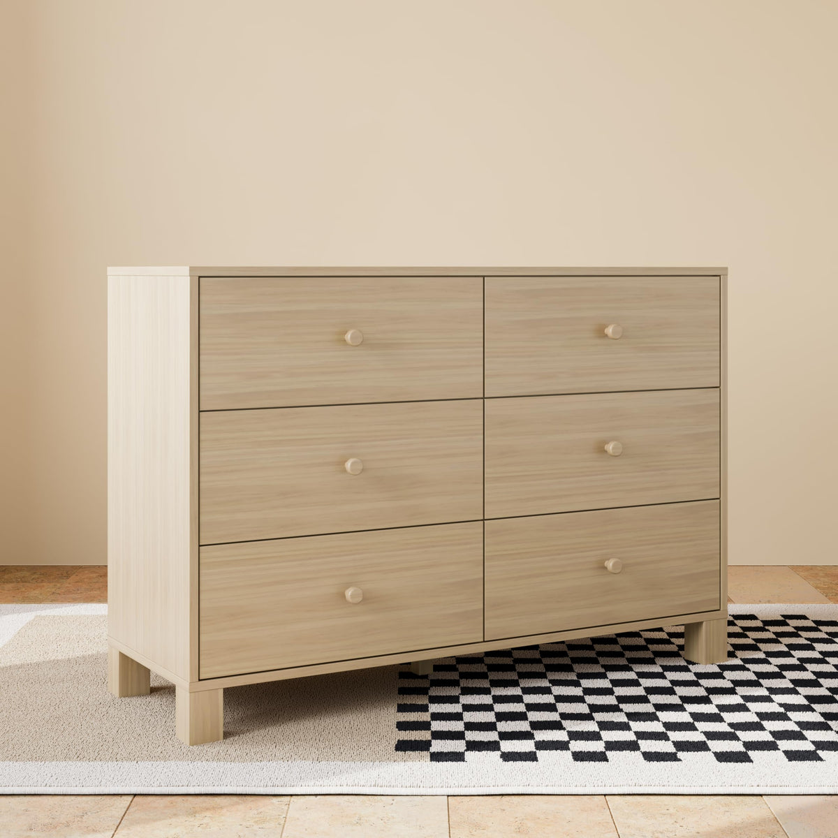 California 6 Drawer Double Dresser